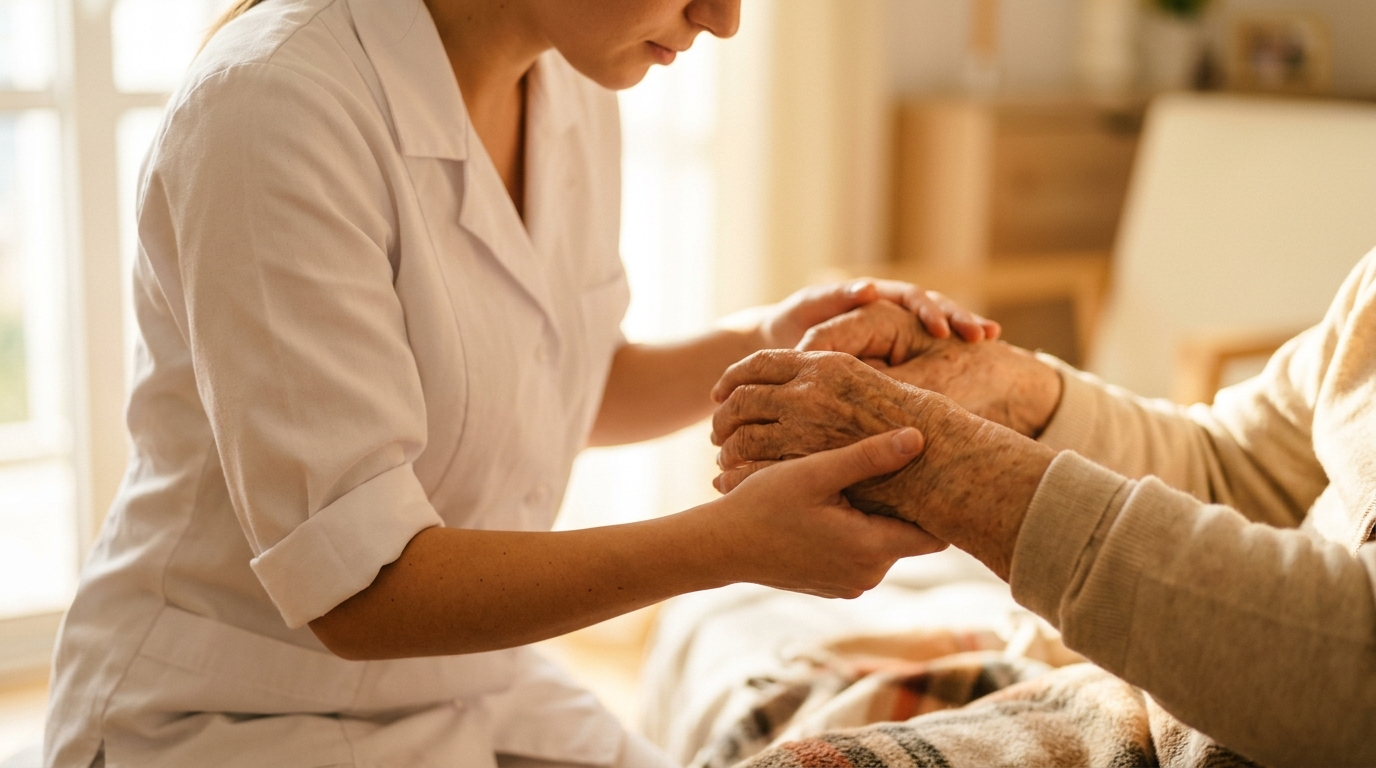 Professionelle Pflege – helfende Hände bei der ambulanten Versorgung